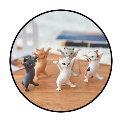 set 5 Mini gatitos portalapices airpods