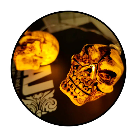 Guirnalda Led Calaveras Hallowen skull led