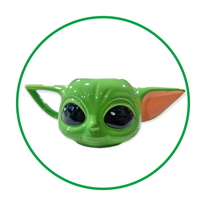 Tazón Taza ceramica 3D Baby Yoda Mandalorian