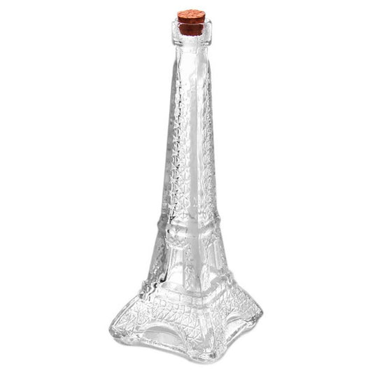 Botella Vidrio Calavera Torre Eiffel Decoración Trago