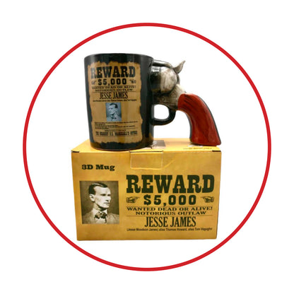 Tazón 3d revolver Reward Jesse James