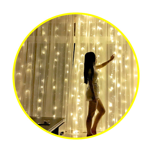 Cortinas 200 B Led Blanco Cálido 2 X 2 M Matrimonio eventos