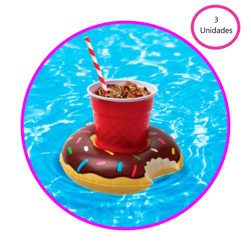 Flotador Donut Portavasos Pool Party Piscina