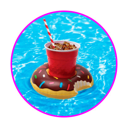 Flotador Donut Portavasos Pool Party Piscina