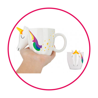 Taza Unicornio Ceramica 3d Kawaii