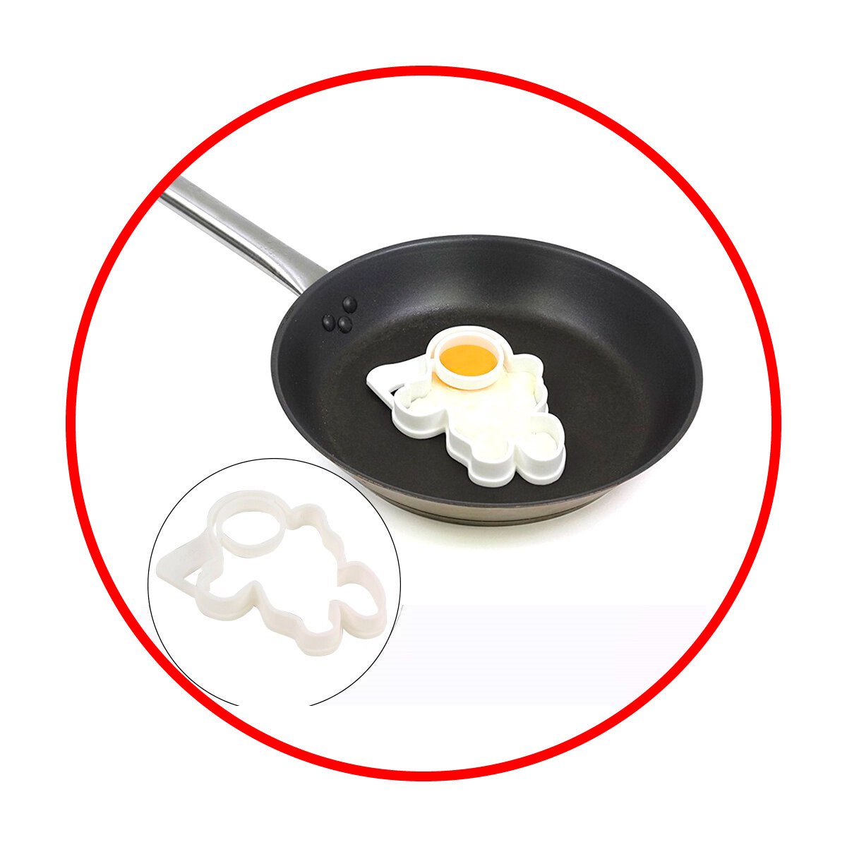 Molde Silicona para huevo Cohete Space egg