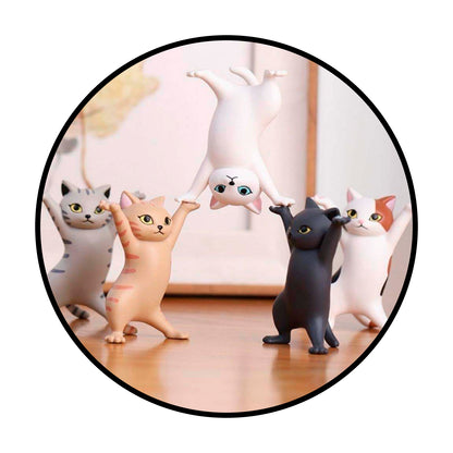 set 5 Mini gatitos portalapices airpods