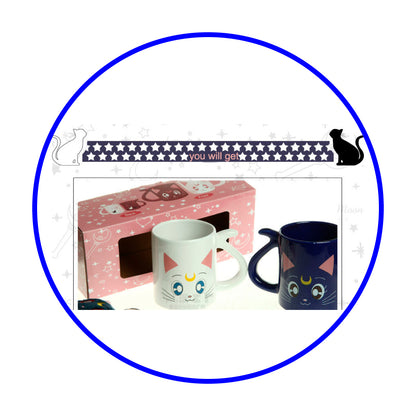 Pack tazones 3D Sailor moon Luna & Artemis