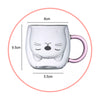 Taza tazón de vidrio c/infusor gato (estoykuku)