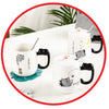Taza Gato  Black & White Con Tapa Estoykuku
