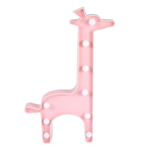 Lampara Led Jirafa  A Pilas Candy Bar Fiesta Niños Kawaii