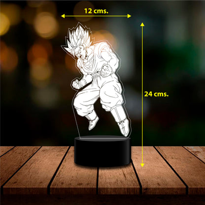 Lámpara 3D Goku Ki Dragon ball c/ remoto
