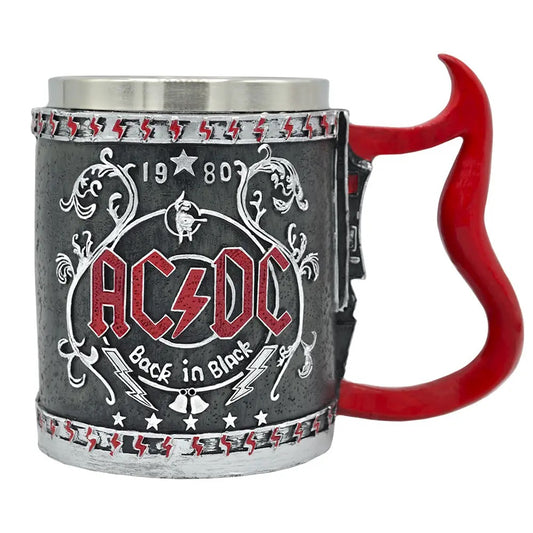 Tazón Taza 3D resina Rock grupo AC / DC Back In Black