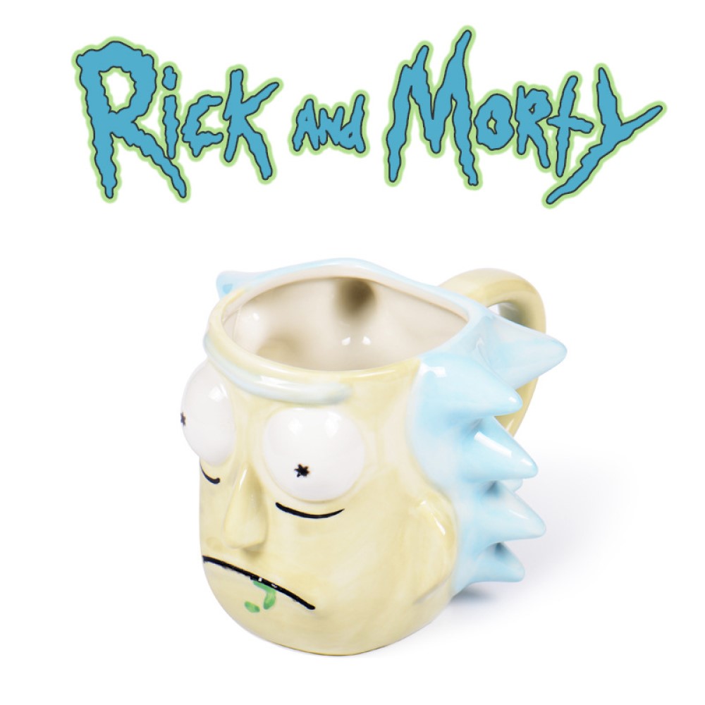 Taza Xl Ceramica 3d Rick Sánchez Serie Rick And Morty