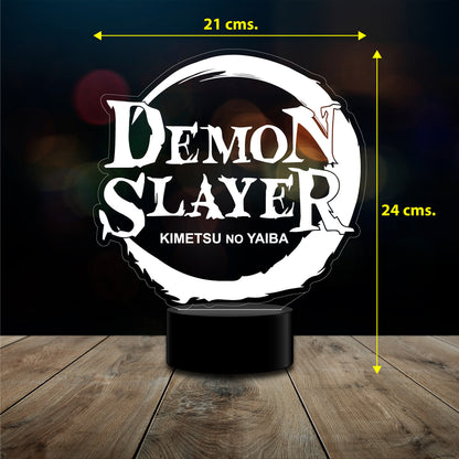 lampara 3D Demon Slayer anime 16 colores c/ remoto