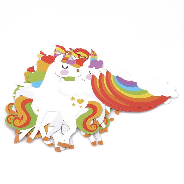 Guirnalda De Papel Unicornio Kawaii Fiesta Cumplea Cotillón