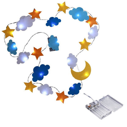 Luces Led Nubes-estrellas-lunas A Pilas (estoykuku)