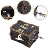 Caja Musical Madera harry potter negra grabada y tallada