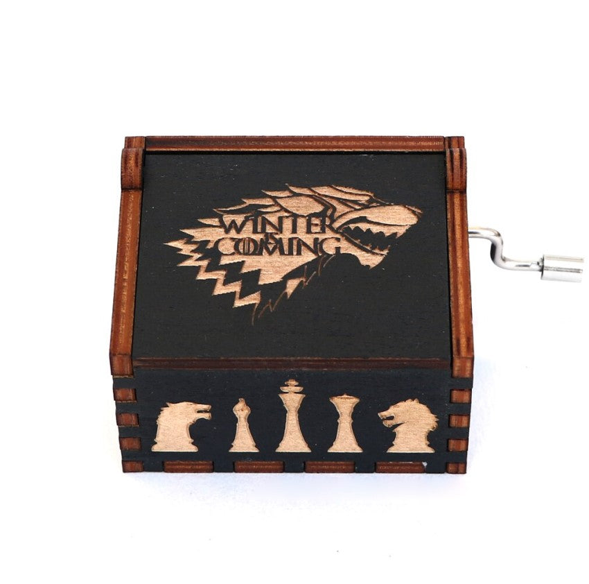 Caja Musical Black Game Of Thrones  Winter Is Coming M2