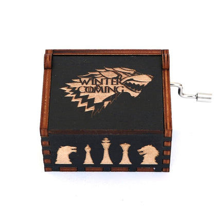 Caja Musical Black Game Of Thrones  Winter Is Coming M2