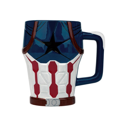 Taza Tazón Mug Cerámica 3d Capitán America Avengers Marvel