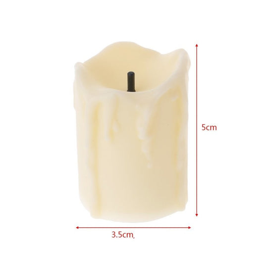 Pack 12 Velas Led Blanco Color Luz Blanco Cálido 5 cm