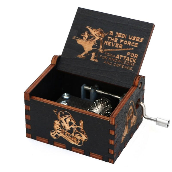 Caja Musical Black Madera  Star Wars MOD2 Estoykuku