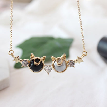 Collar Sailor moon  Luna & Artemis Glitter
