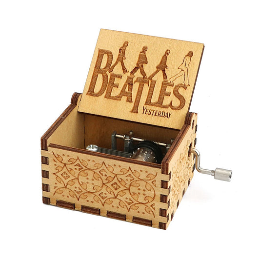 Caja Musical negra box music The Beatles "Yesterday"