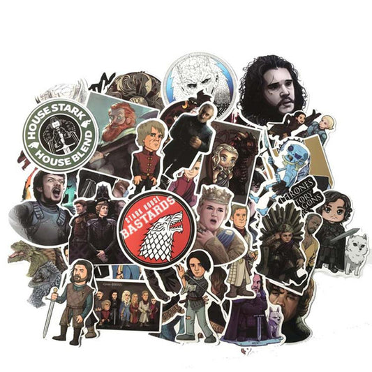 Pack 60 sticker Game of Thrones casas Siguil Impermeable