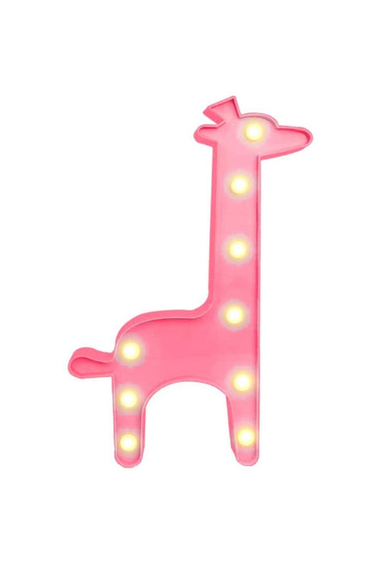Lampara Led Jirafa  A Pilas Candy Bar Fiesta Niños Kawaii