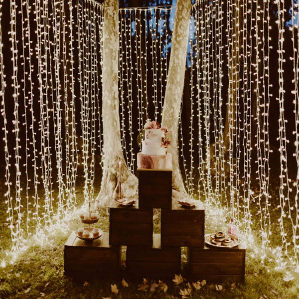 Cortinas 200 B Led Blanco Cálido 2 X 2 M Matrimonio eventos