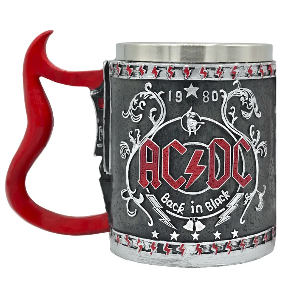 Tazón Taza 3D resina Rock grupo AC / DC Back In Black