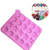 Molde de Silicona 20 Cake pop estrella corazon cupcake