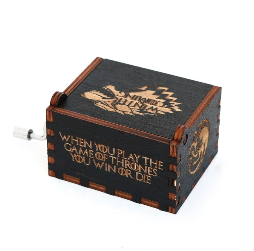 Caja Musical Black Game Of Thrones  Winter Is Coming M2