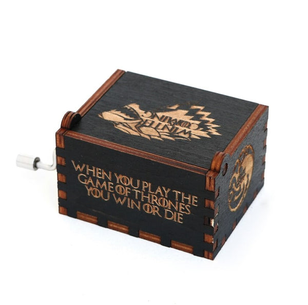 Caja Musical Black Game Of Thrones  Winter Is Coming M2
