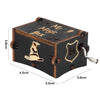 Caja Musical Madera harry potter negra grabada y tallada