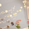 Luces Rosas Blancas Luz Calida Led 1,8 M Decoración A Pilas