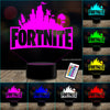 Lámpara 3d Led 7 Colores Touch juego Fortnite control Remoto