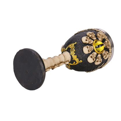 Copa caliz Resina  ojo con calavera
