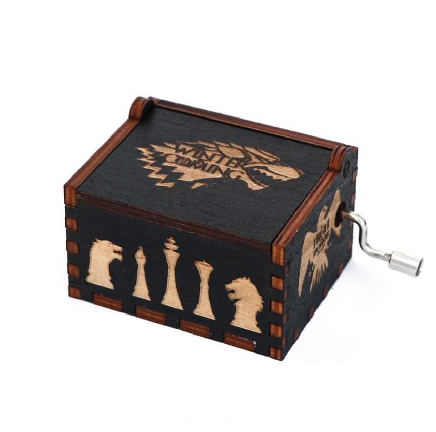 Caja Musical Black Game Of Thrones  Winter Is Coming M2