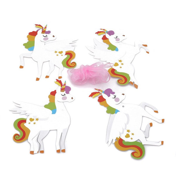 Guirnalda De Papel Unicornio Kawaii Fiesta Cumplea Cotillón
