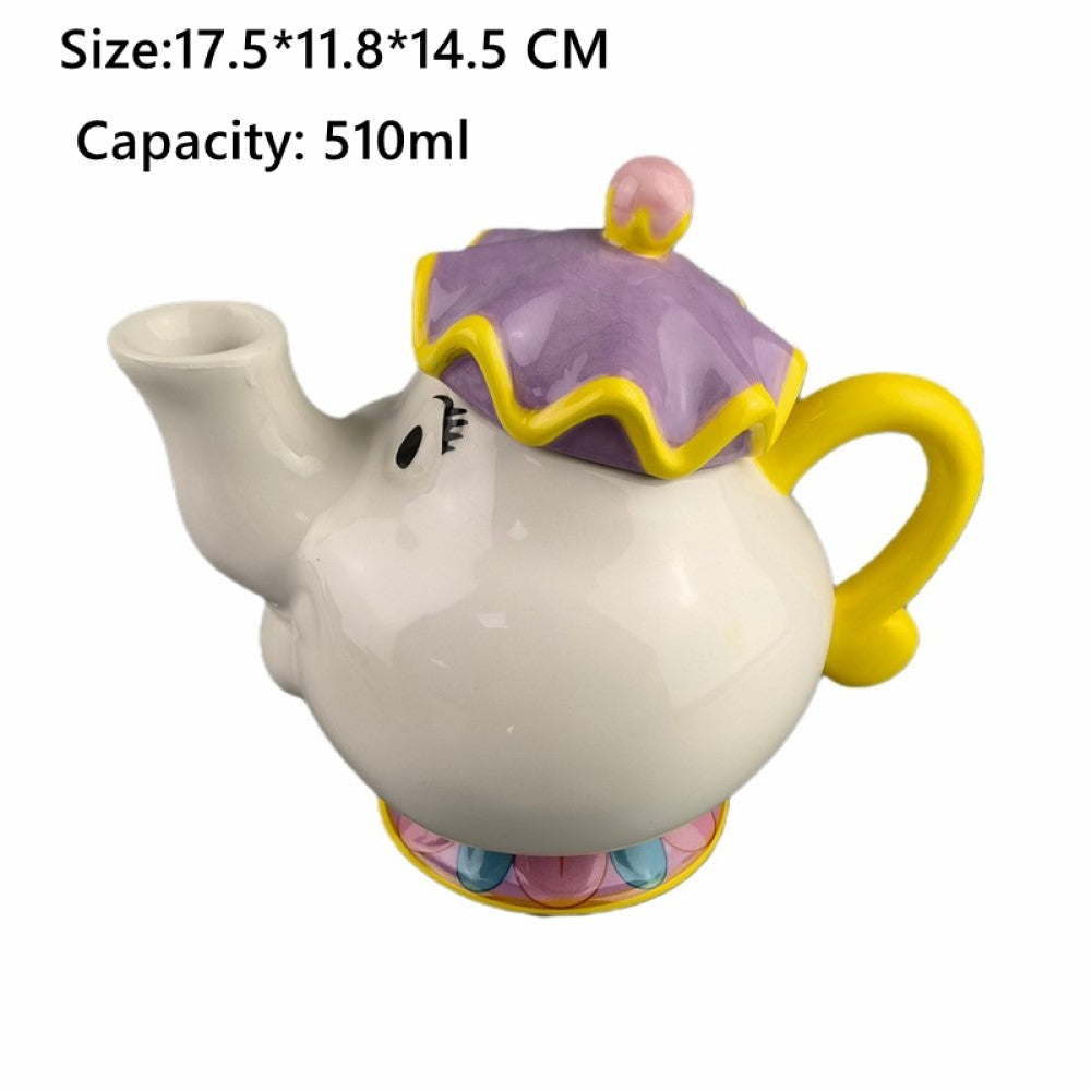 Set Tetera y 2 tazas Sra Potts Y Chip  Bella y Bestia