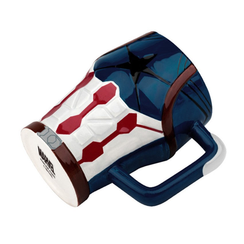 Taza Tazón Mug Cerámica 3d Capitán America Avengers Marvel
