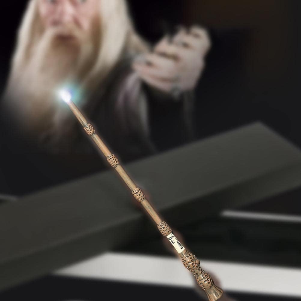 Varita Luz Dumbledore Harry Potter Con Led 35 Cm Resina