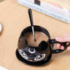 Tazon Xl gato negro luna creciente Sailor moon plato cuchara