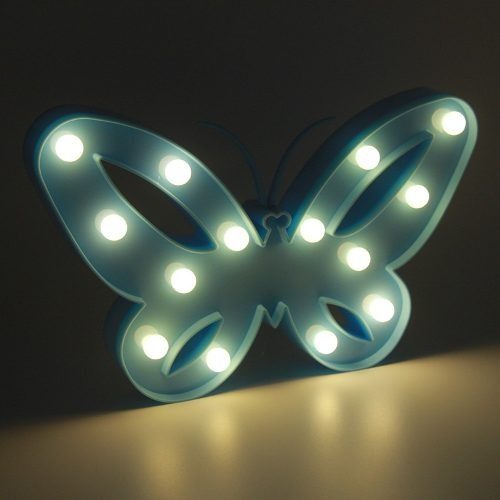Lampara Led Mariposa  A Pilas Candy Bar Fiesta Niños