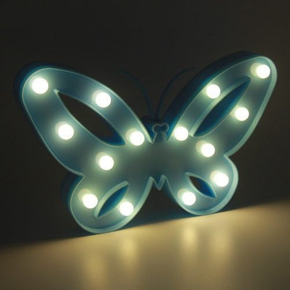 Lampara Led Mariposa  A Pilas Candy Bar Fiesta Niños