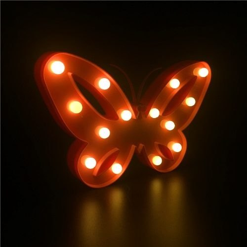 Lampara Led Mariposa  A Pilas Candy Bar Fiesta Niños