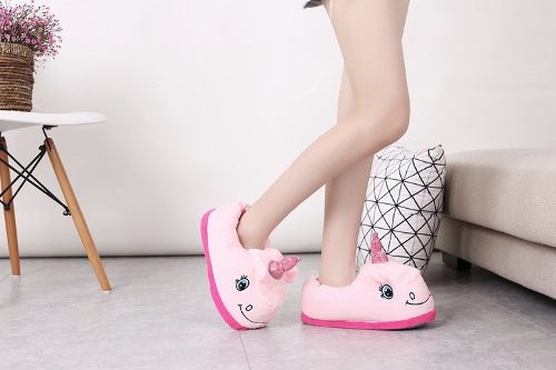 Set 2 Pantuflas De Unicornio Kawaii